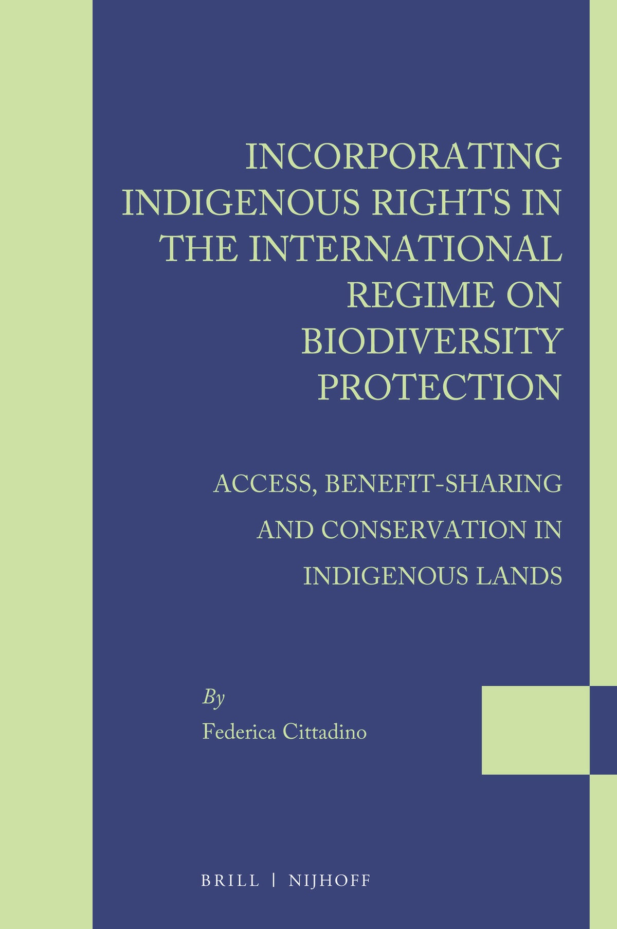 Cover image for Incorporating Indigenous Rights in the International Regime on Biodiversity Protection ISBN 9789004364196