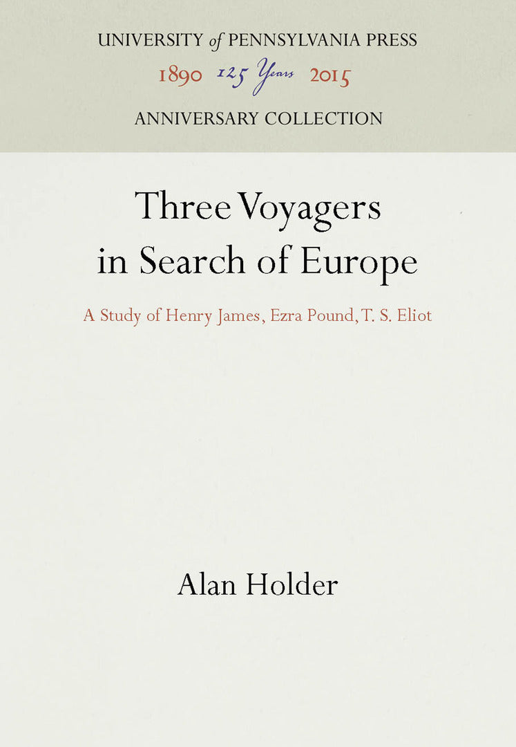 Cover image for Three Voyagers in Search of Europe ISBN 9781512802375