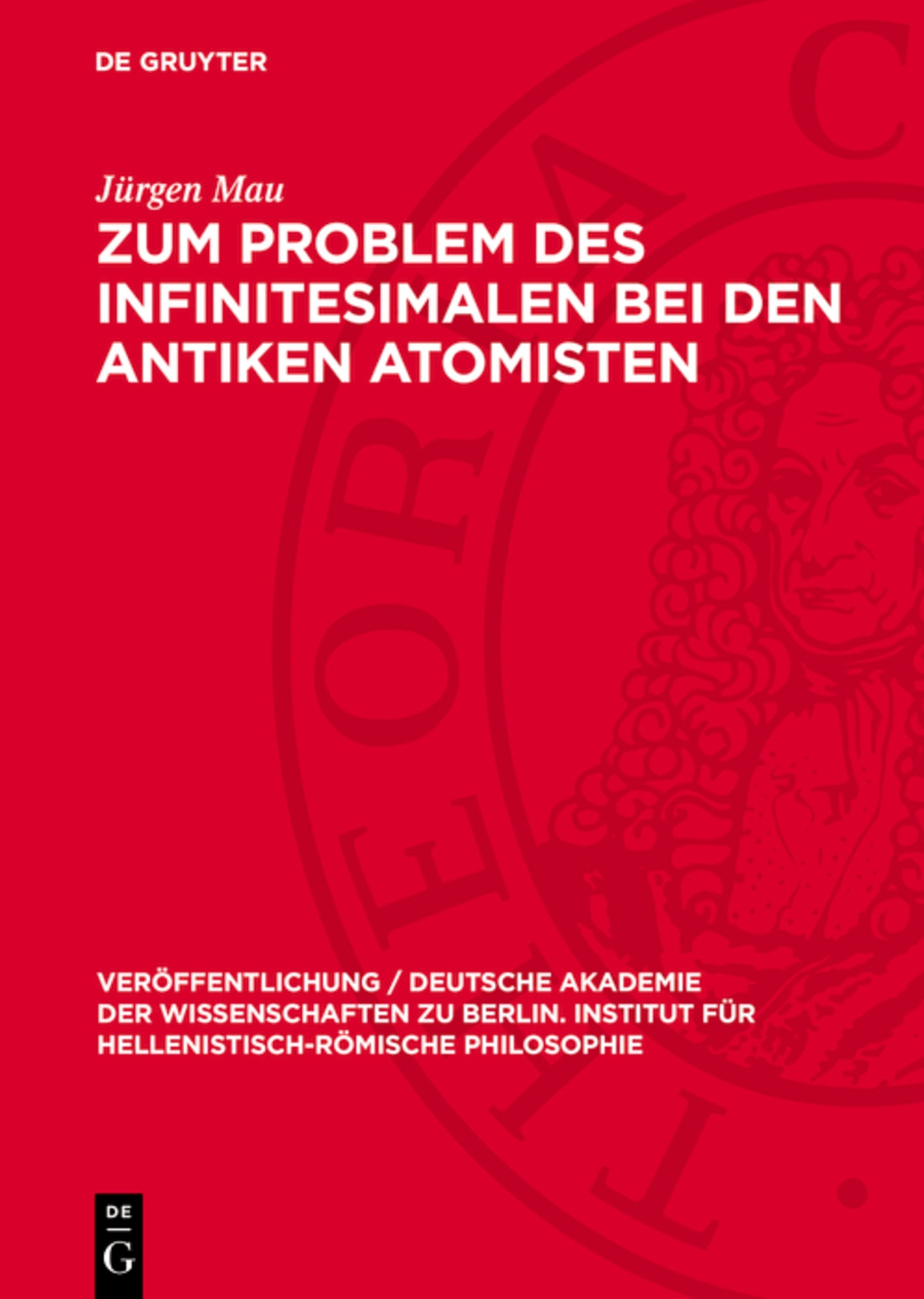 Zum Problem des Infinitesimalen bei den antiken Atomisten