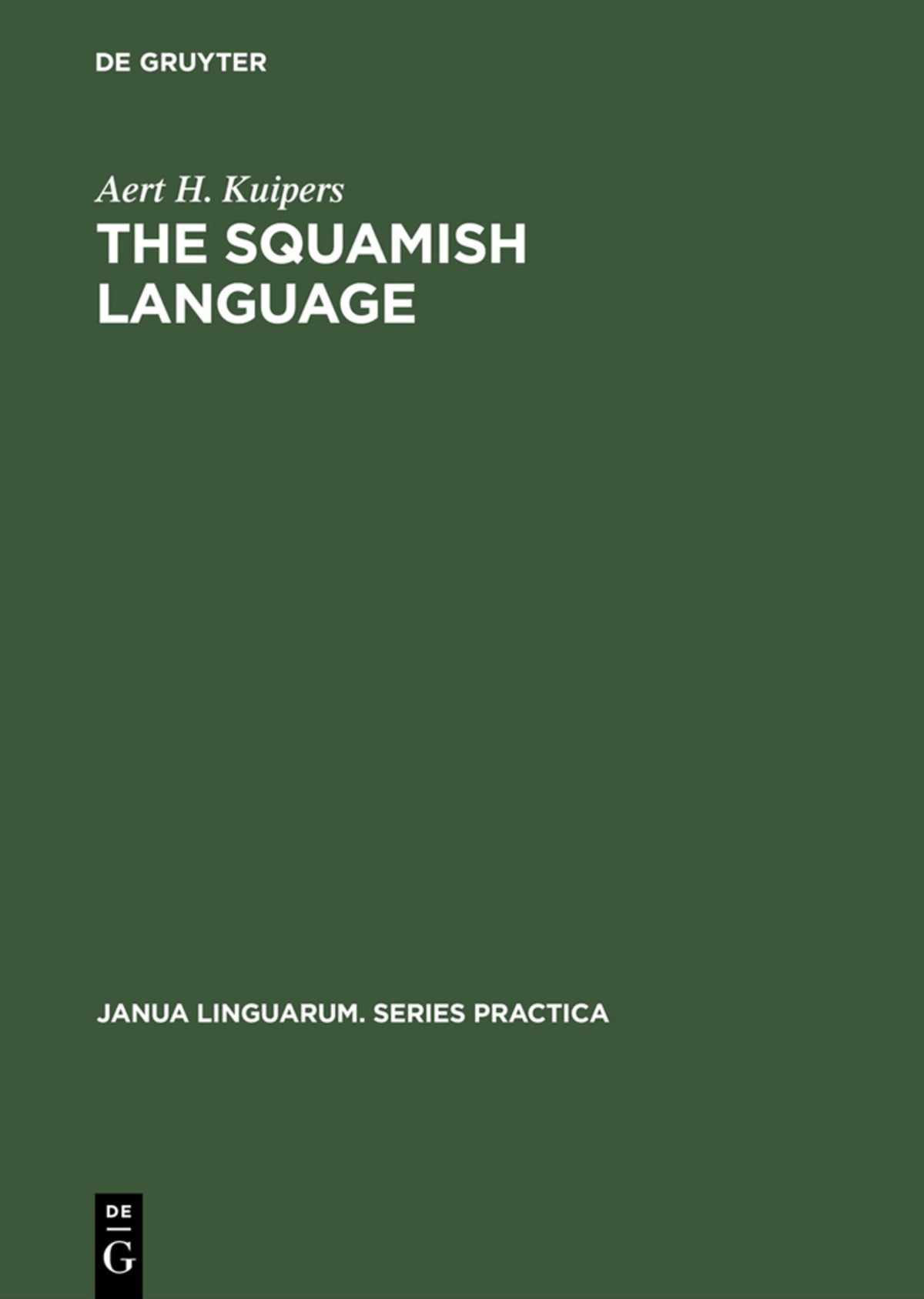 Cover image for The Squamish language ISBN 9783111001074