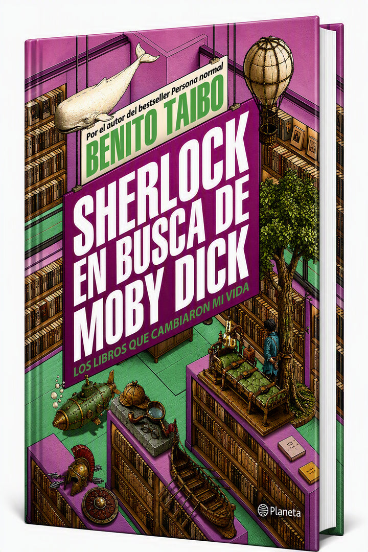 Cover image for Sherlock en busca de Moby Dick. Edición Tapa Dura / Sherlock in Search of Moby-Dick ISBN 9786073948548