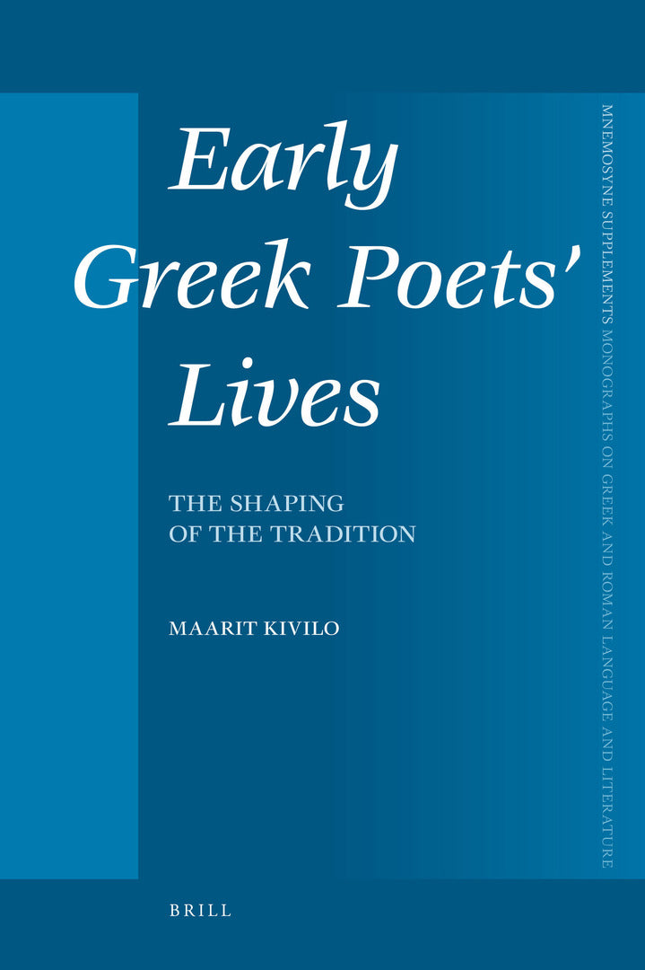 Cover image for Early Greek Poets' Lives ISBN 9789004186156