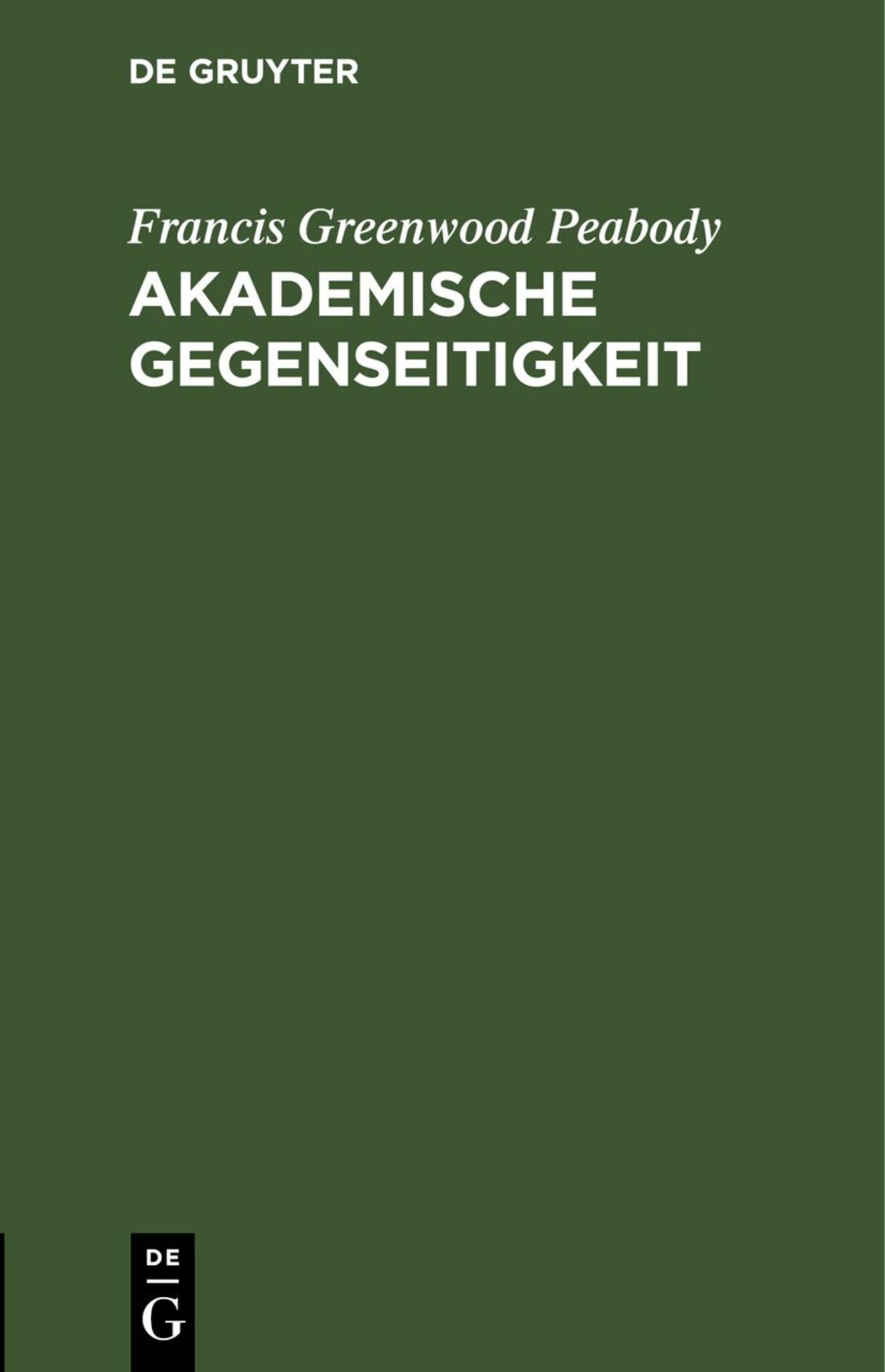 Akademische Gegenseitigkeit