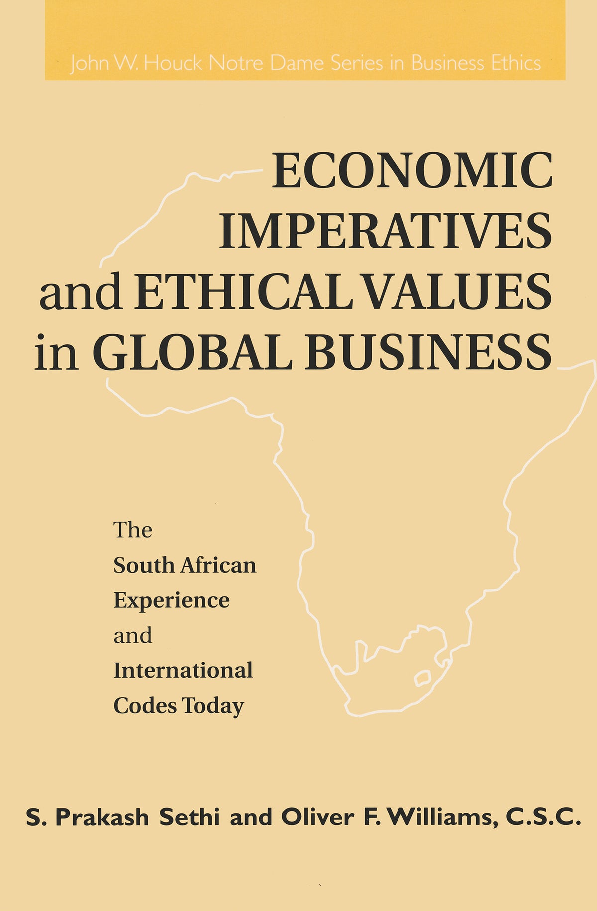 Cover image for Economic Imperatives and Ethical Values in Global Business ISBN 9780268027629