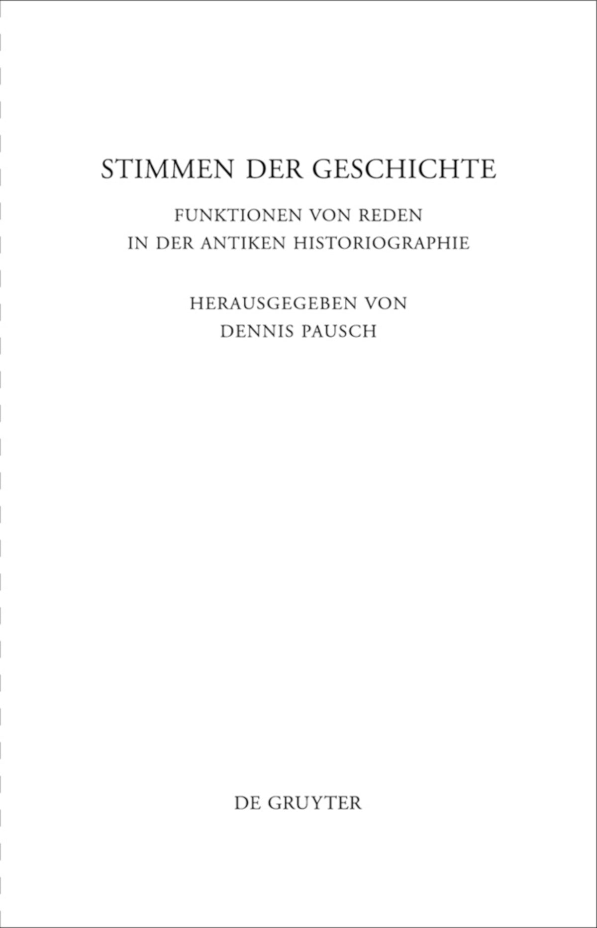 Stimmen der Geschichte