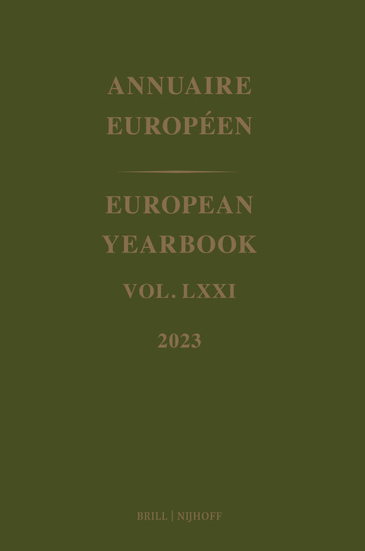 European Yearbook / Annuaire Européen, Volume 71 (2023)
