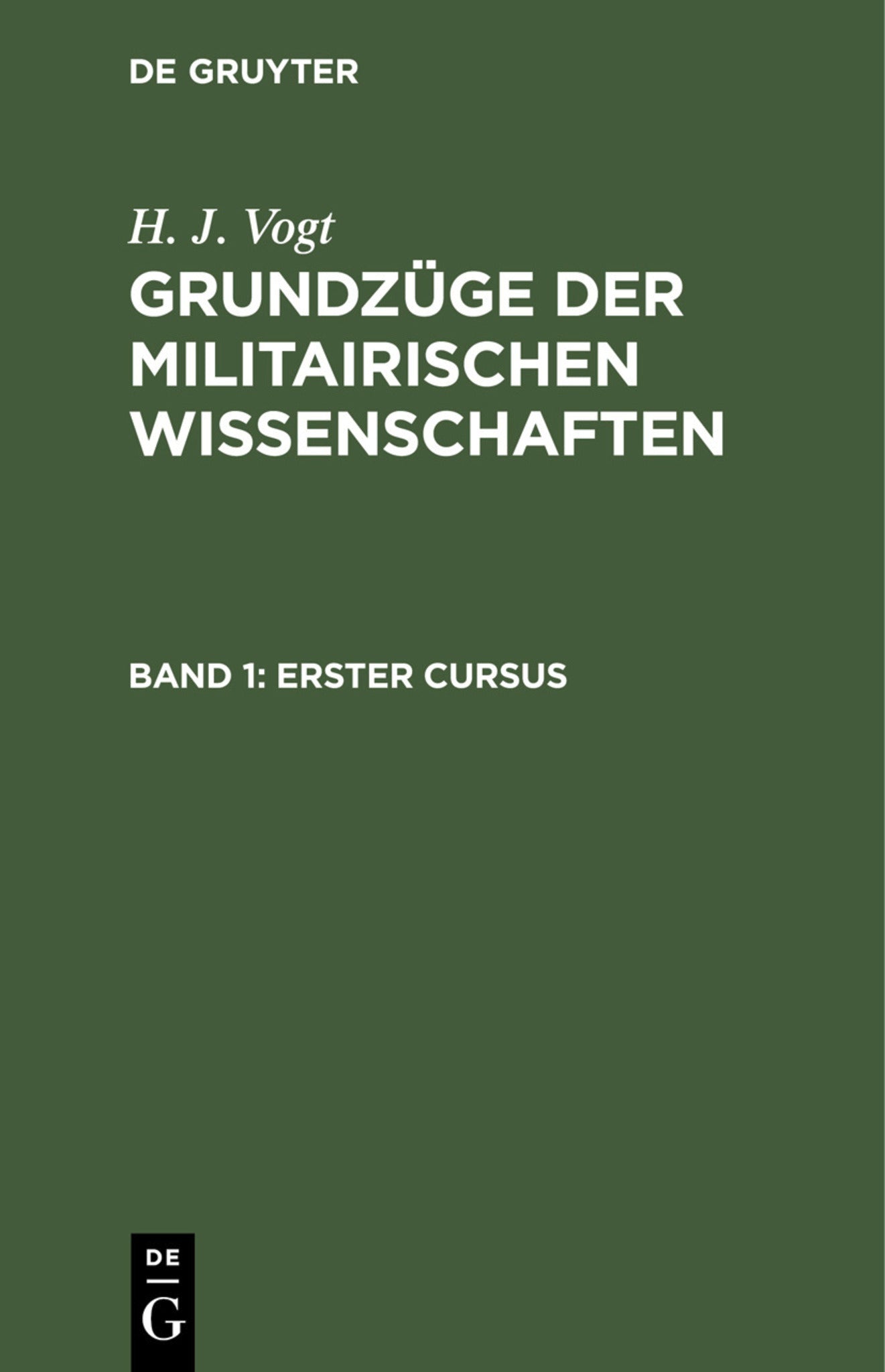 Erster Cursus
