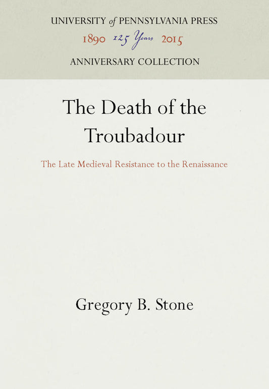 The Death of the Troubadour
