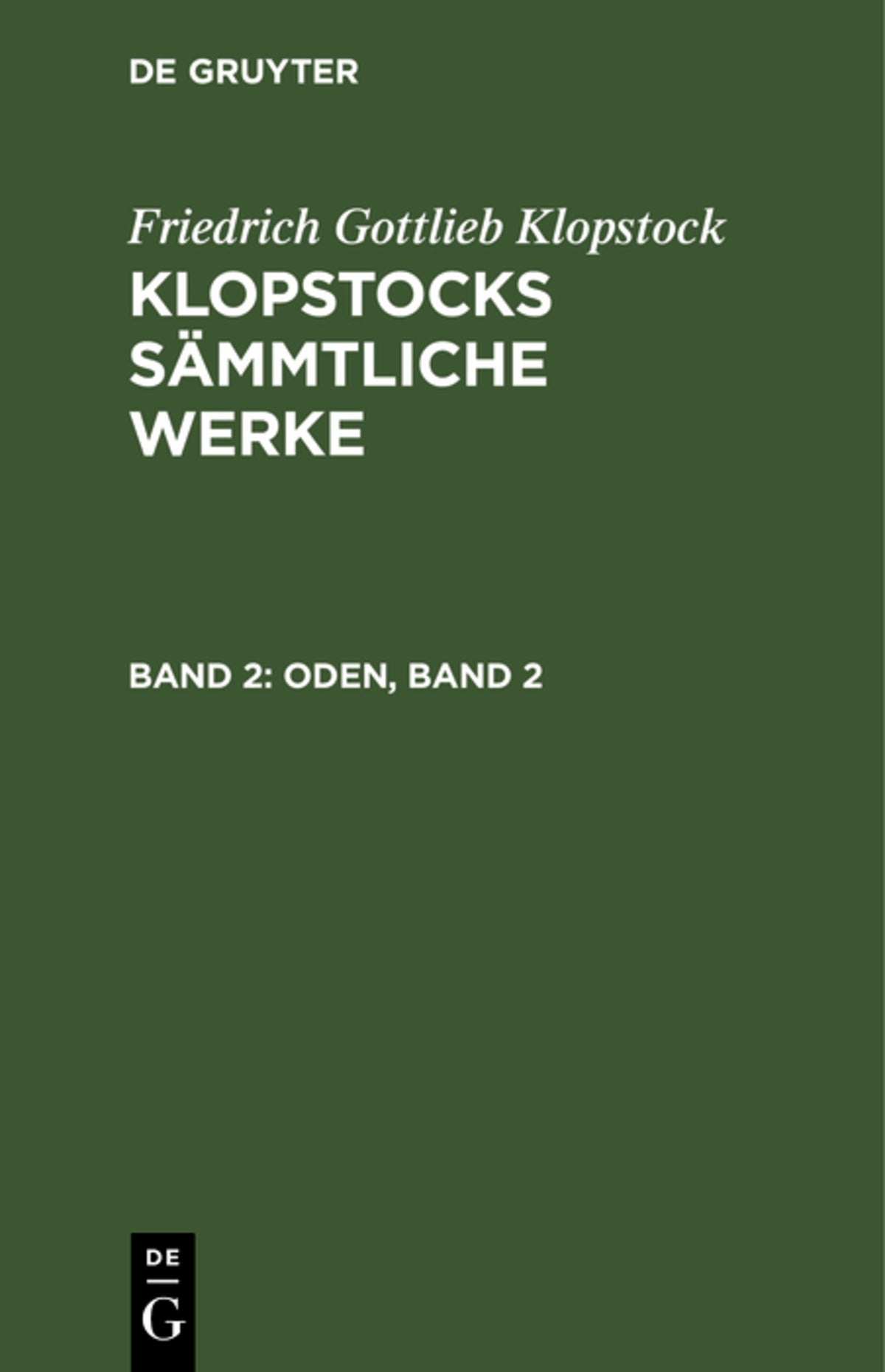 Cover image for Oden, Band 2 ISBN 9783112624678