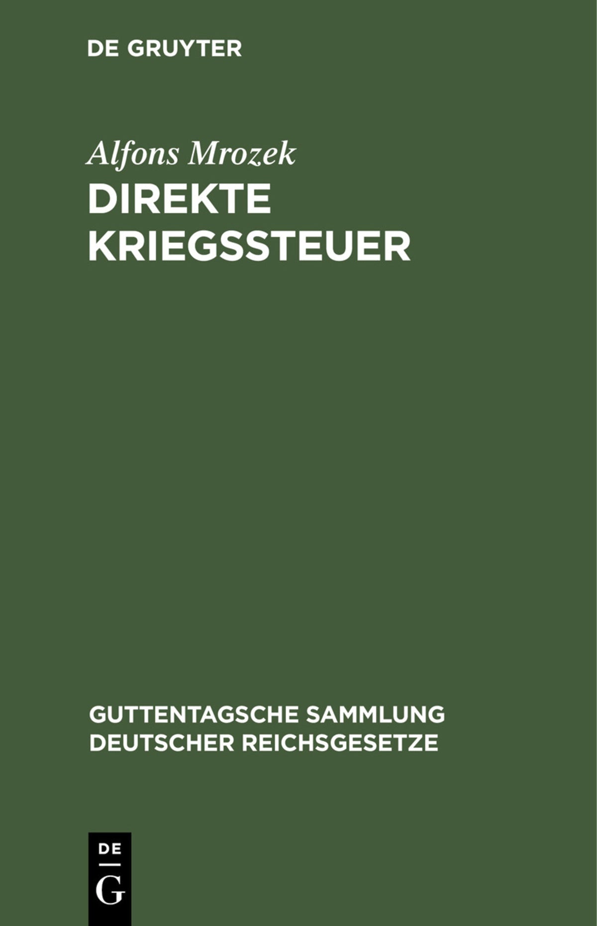 Direkte Kriegssteuer