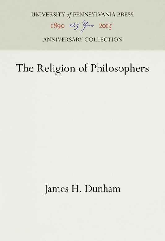 The Religion of Philosophers