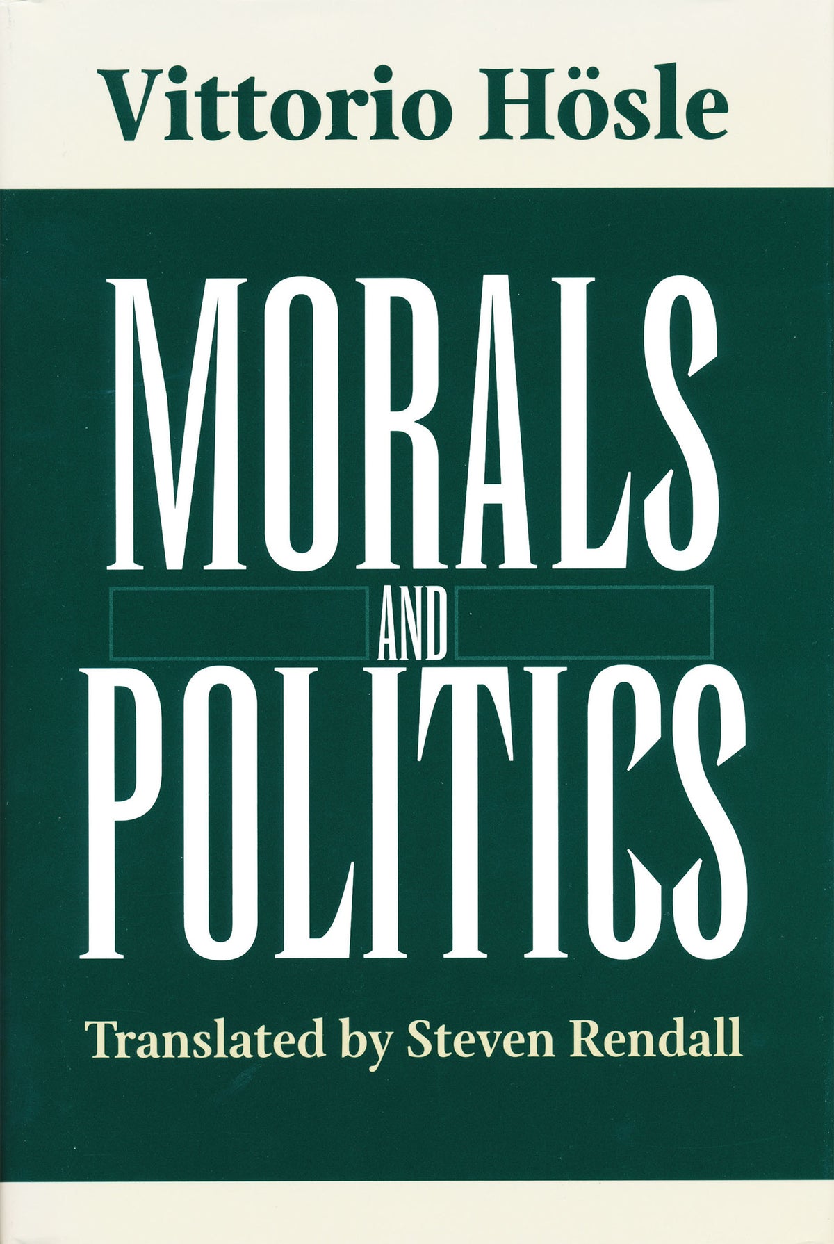 Cover image for Morals and Politics ISBN 9780268030650