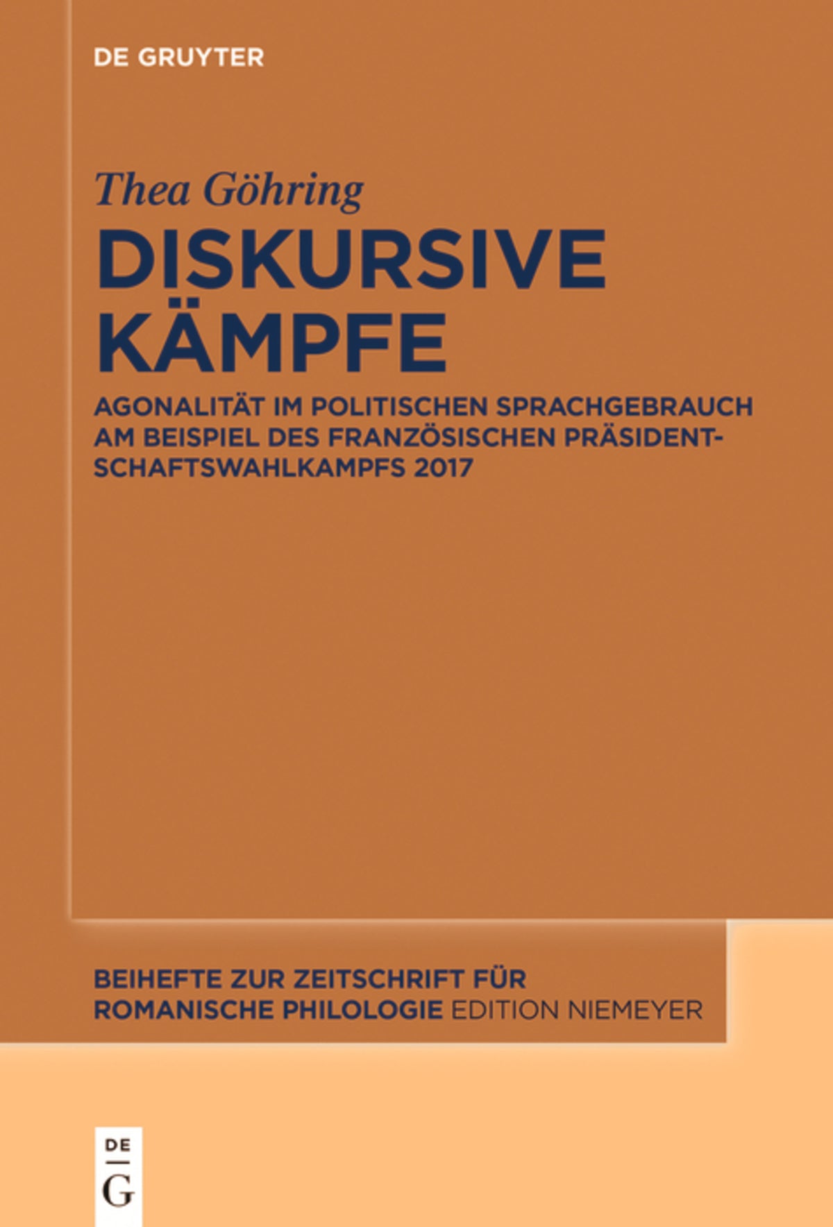 Cover image for Diskursive Kämpfe ISBN 9783110995459
