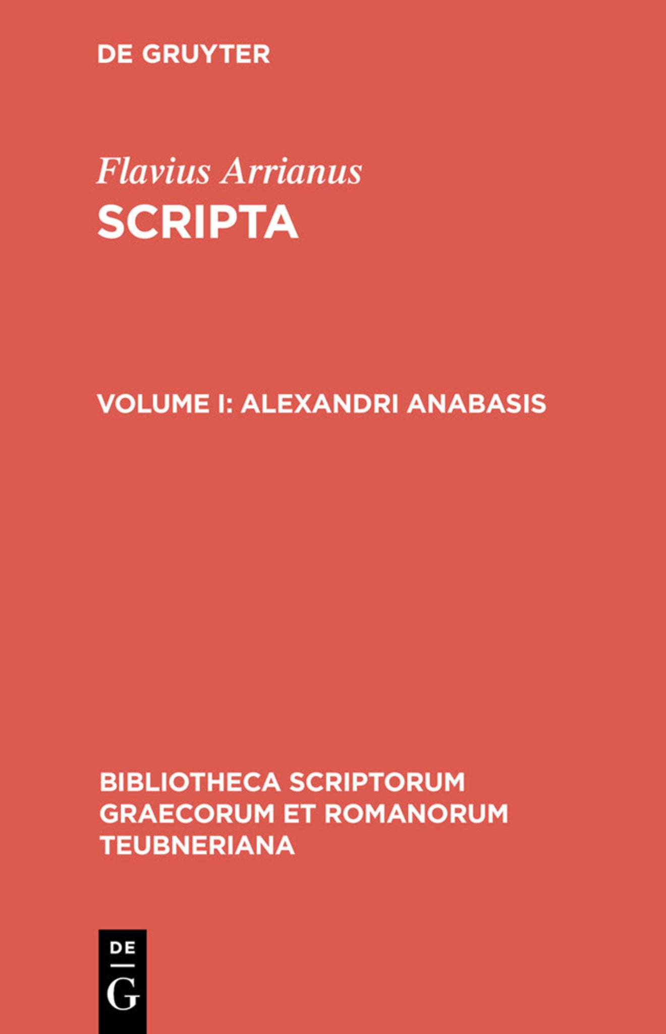 Cover image for Alexandri anabasis ISBN 9783598712395