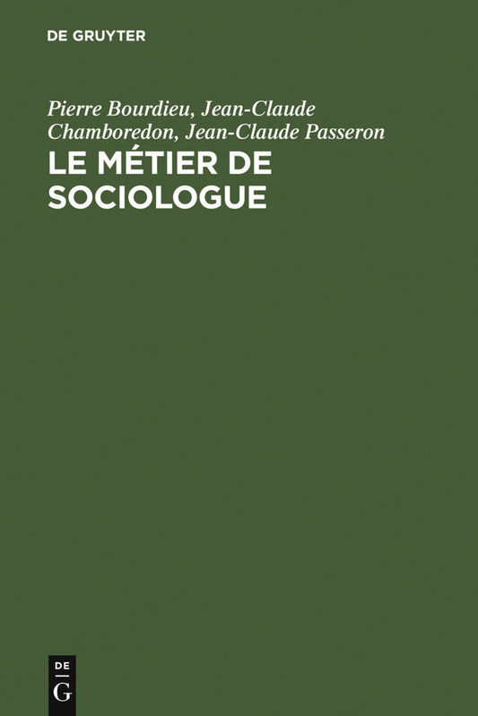 Le métier de sociologue