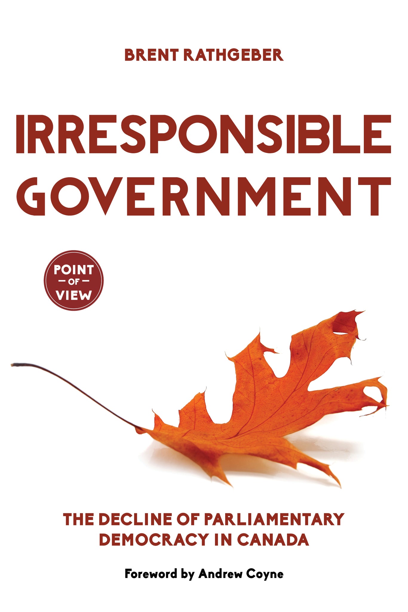 Cover image for Irresponsible Government ISBN 9781459728370