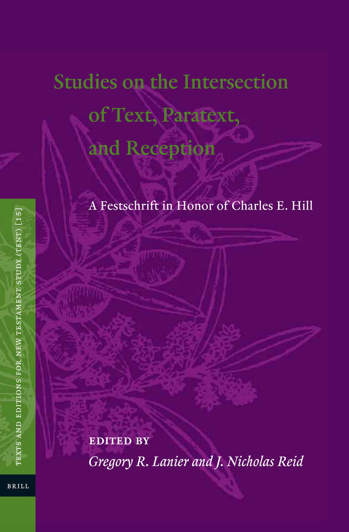 Cover image for Studies on the Intersection of Text, Paratext, and Reception ISBN 9789004433342