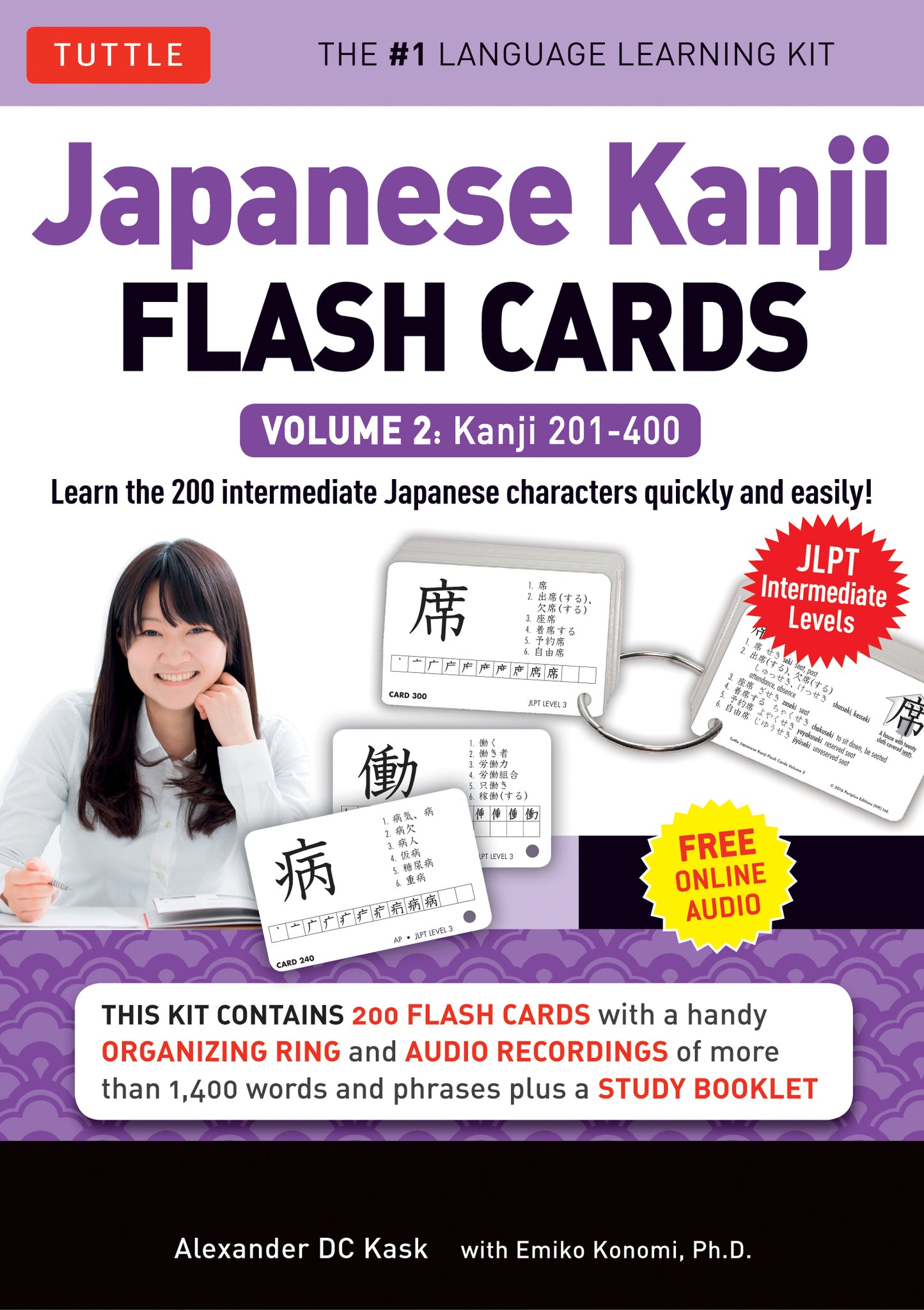 Cover image for Japanese Kanji Flash Cards Kit Volume 2 ISBN 9784805311646
