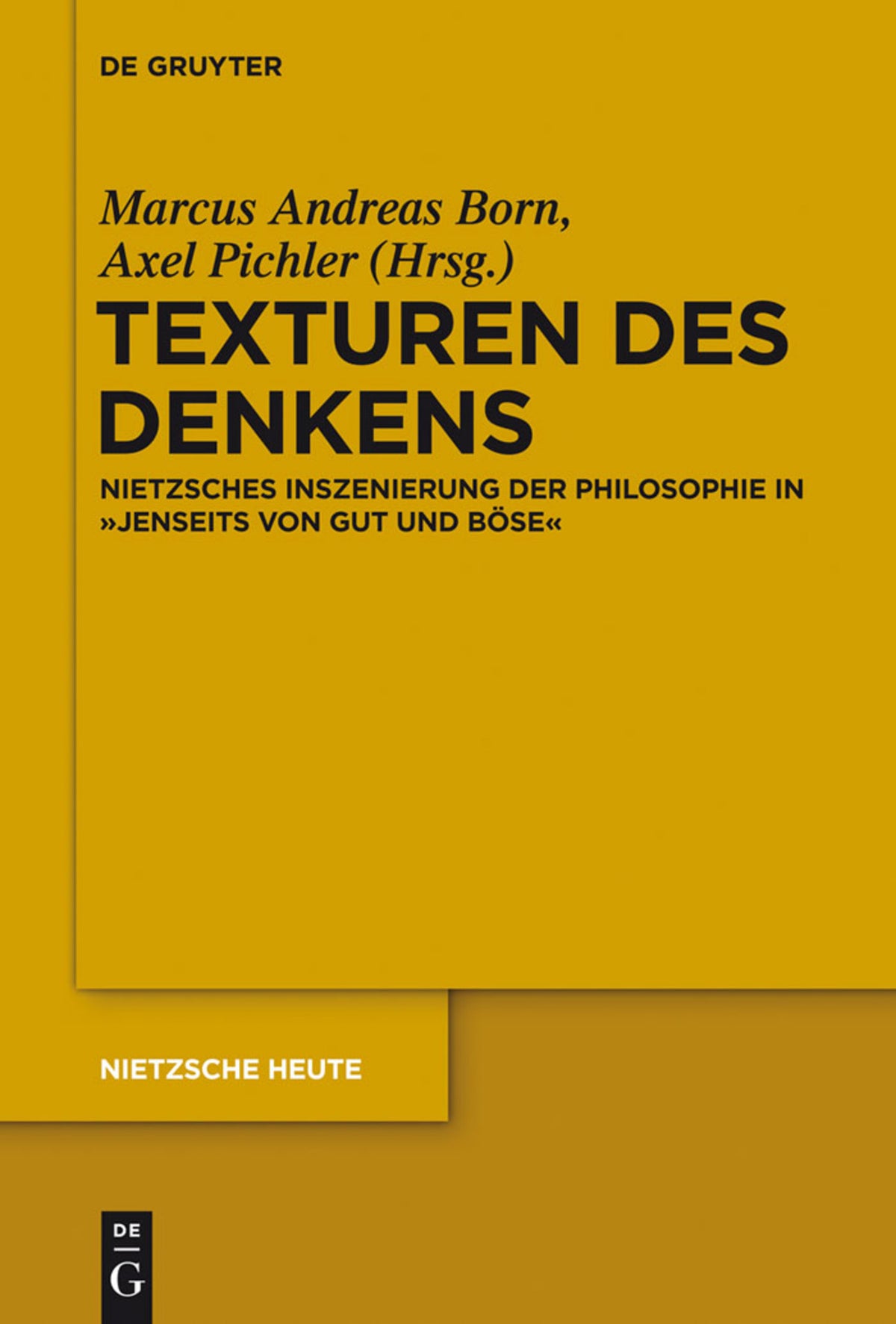 Cover image for Texturen des Denkens ISBN 9783110298895