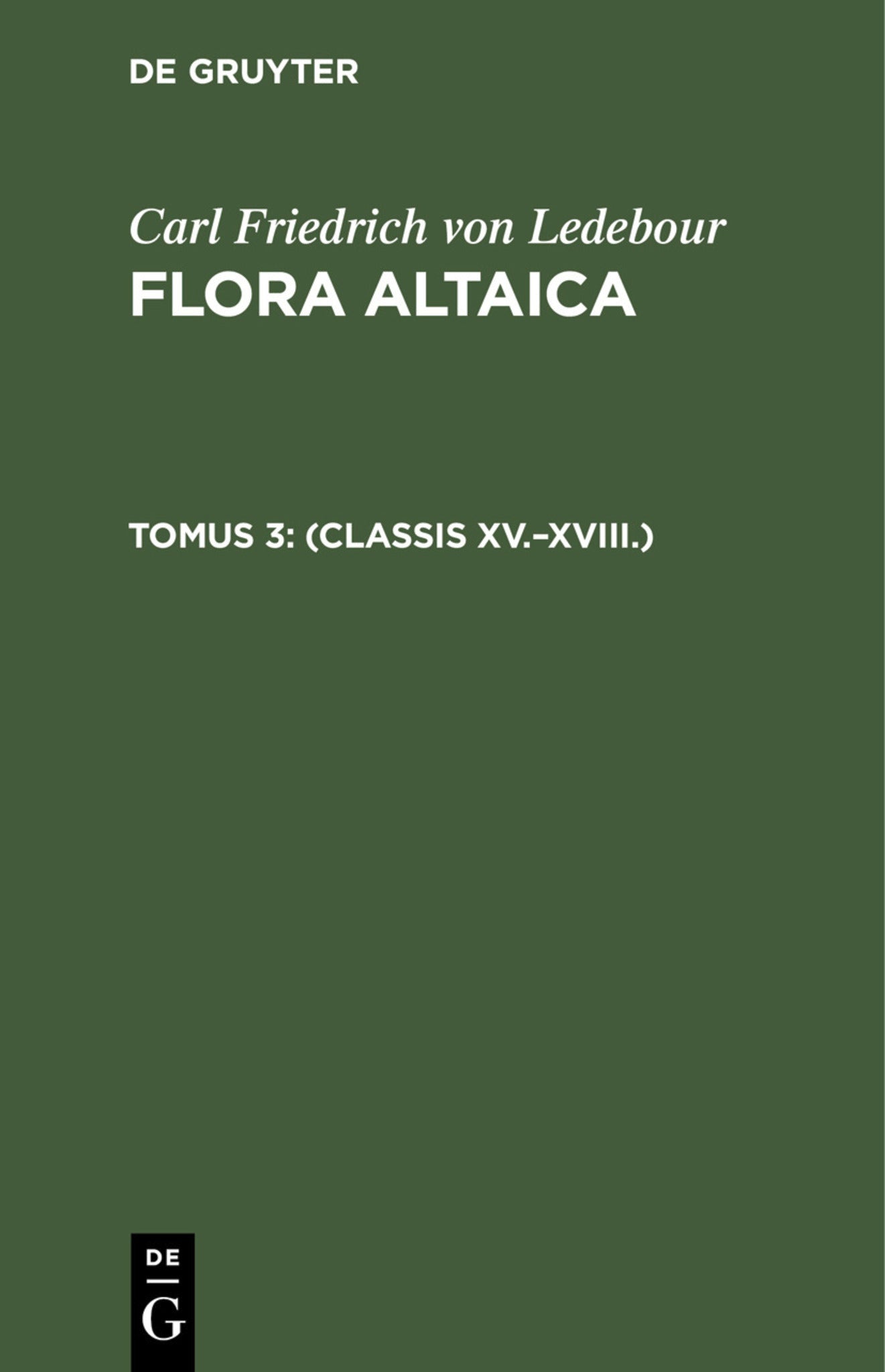 (Classis XV.–XVIII.)