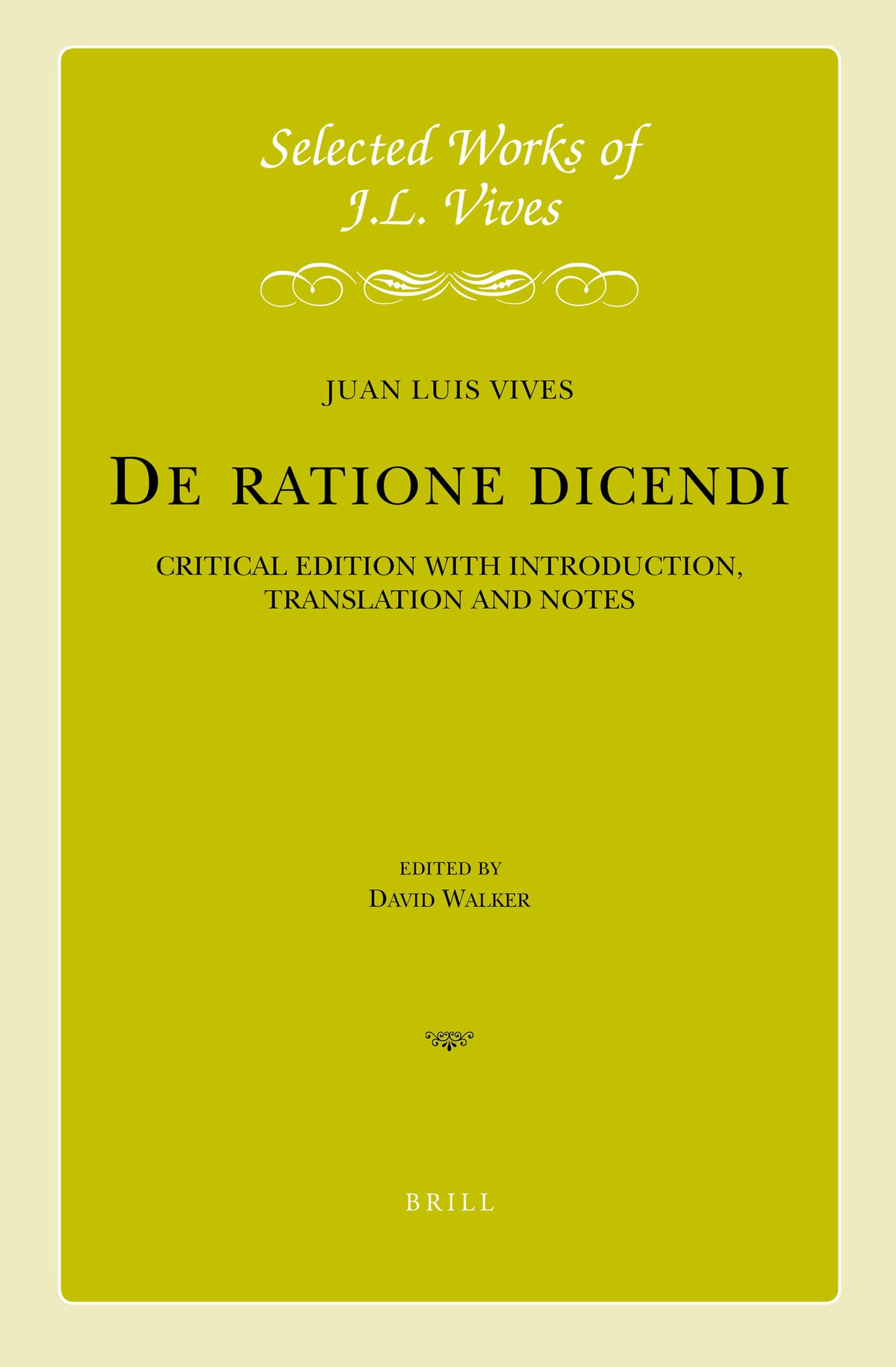J.L. Vives: De ratione dicendi