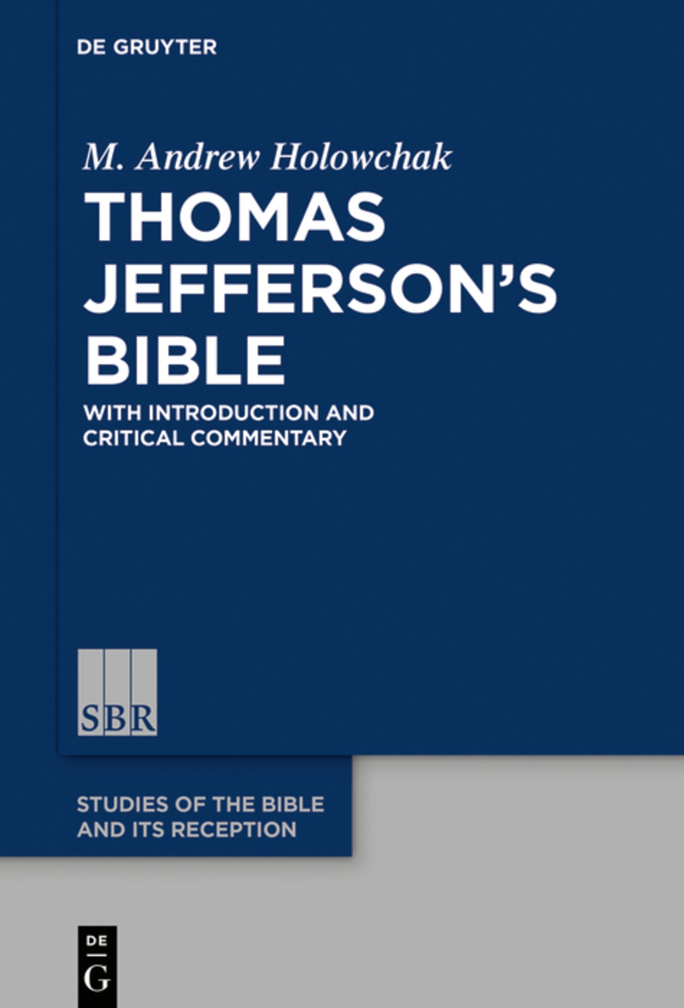 Cover image for Thomas Jefferson’s Bible ISBN 9783110617566