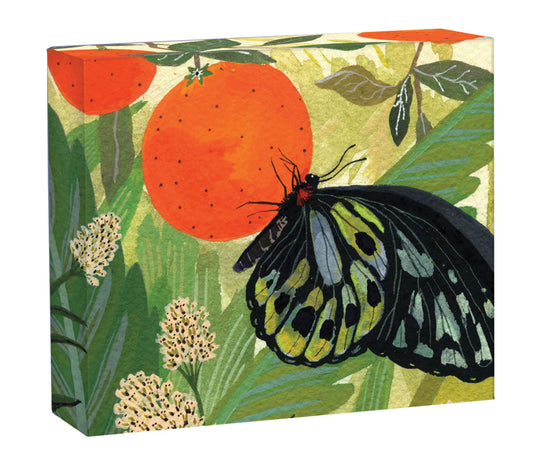 teNeues - QuickNotes: Butterflies, Notecard Box, Blank Inside, 20 Full Color Notecards with 20 Envelopes, Gift Box with Magnetic Closure