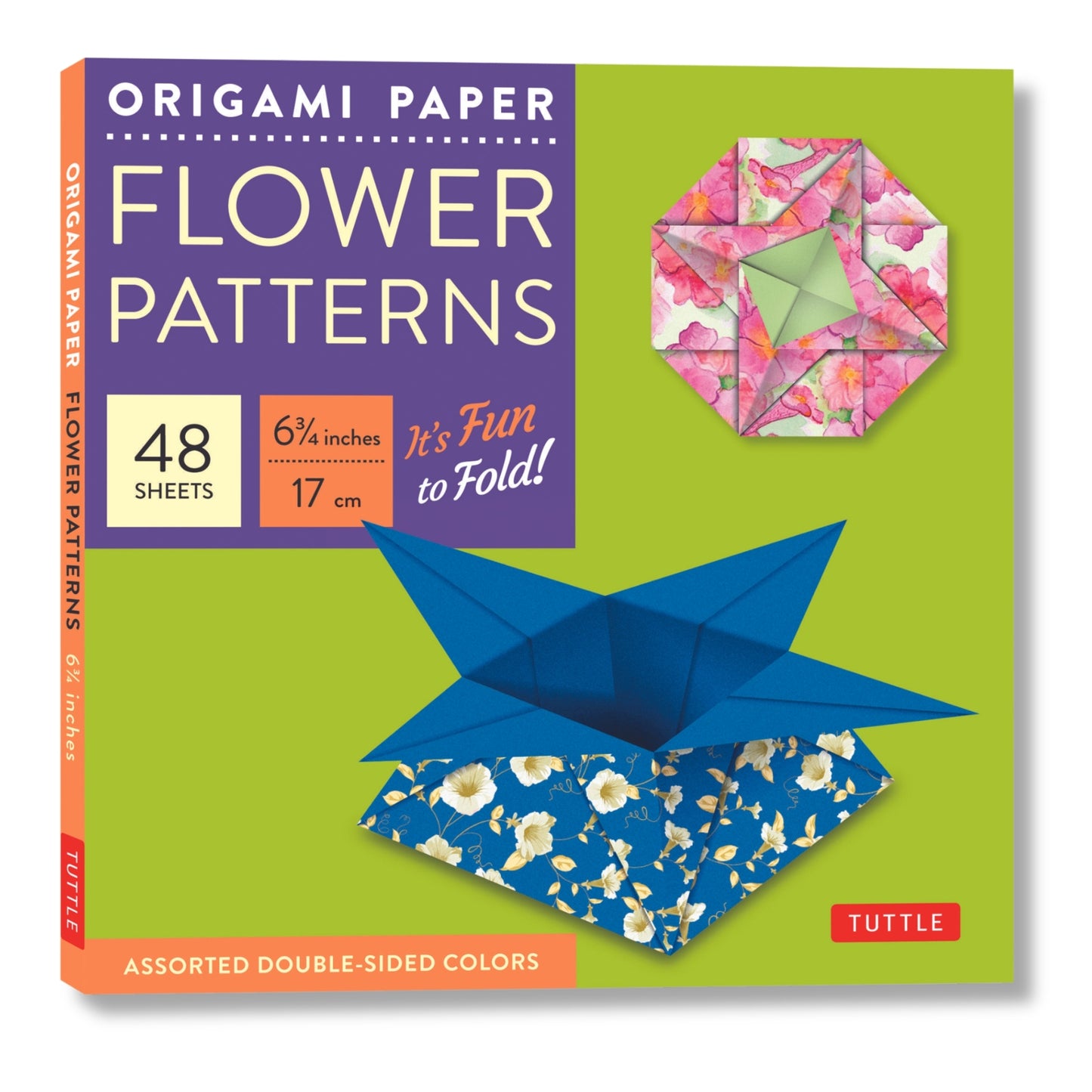 Origami Paper 6 3/4" (17 cm) Flower Patterns 48 Sheets