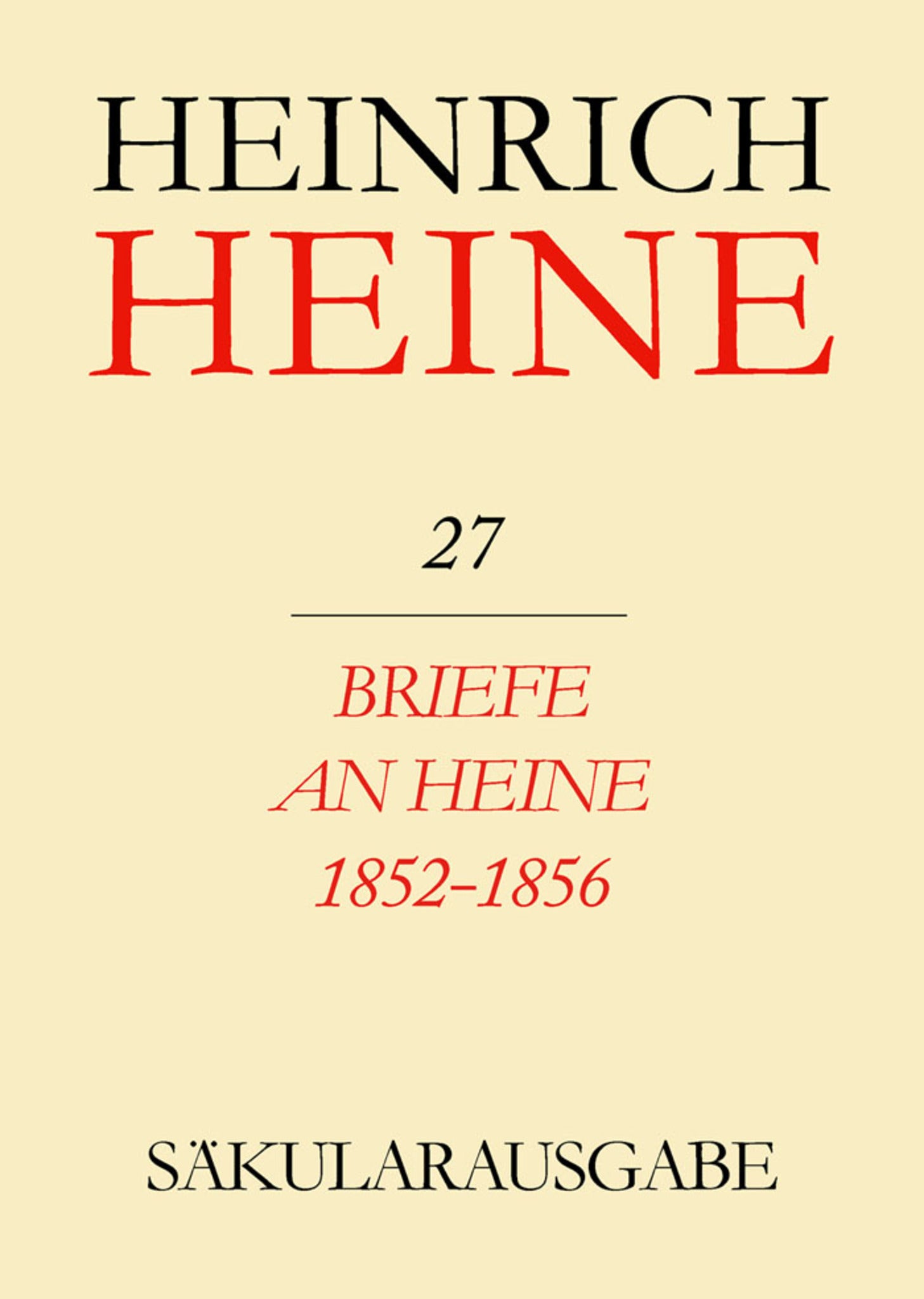Briefe an Heine 1852-1856