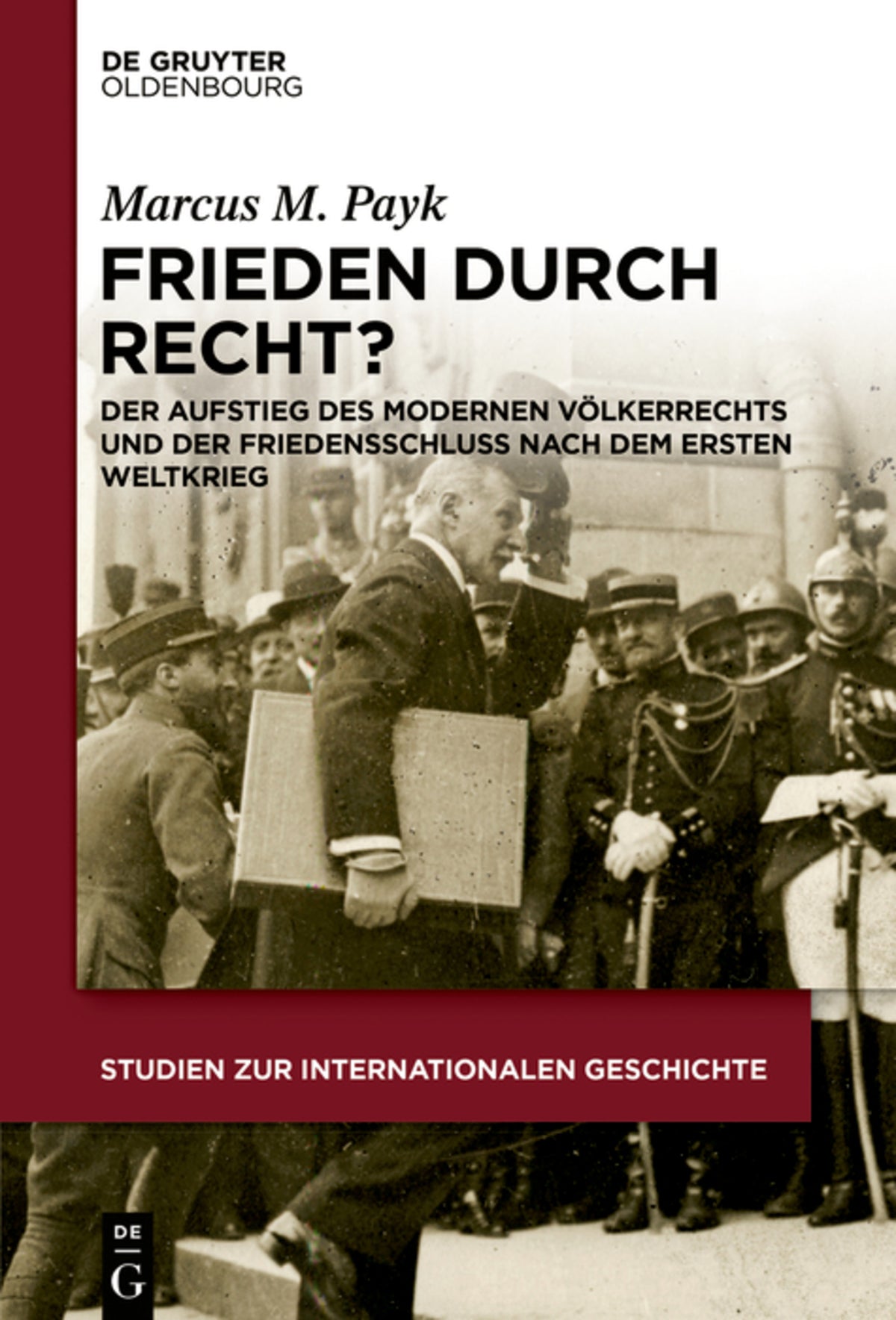 Cover image for Frieden durch Recht? ISBN 9783110578454