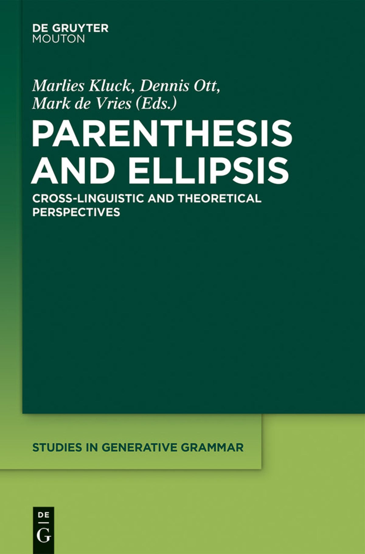 Cover image for Parenthesis and Ellipsis ISBN 9781614516743