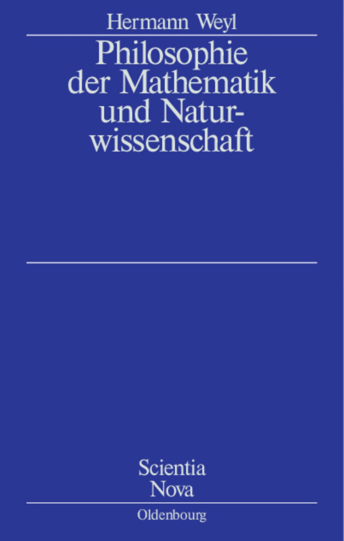 Cover image for Philosophie der Mathematik und Naturwissenschaft ISBN 9783486589474