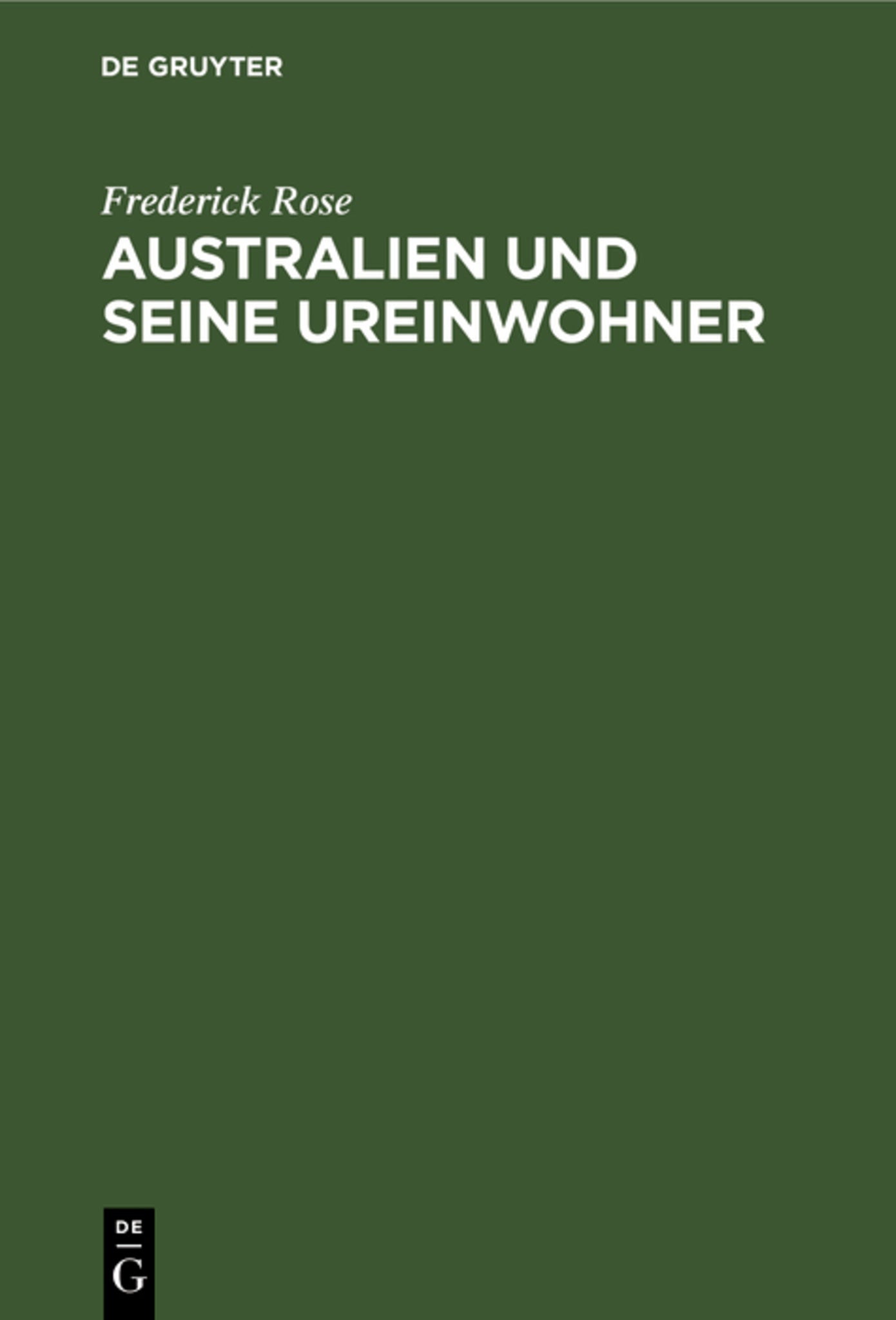 Australien und seine Ureinwohner