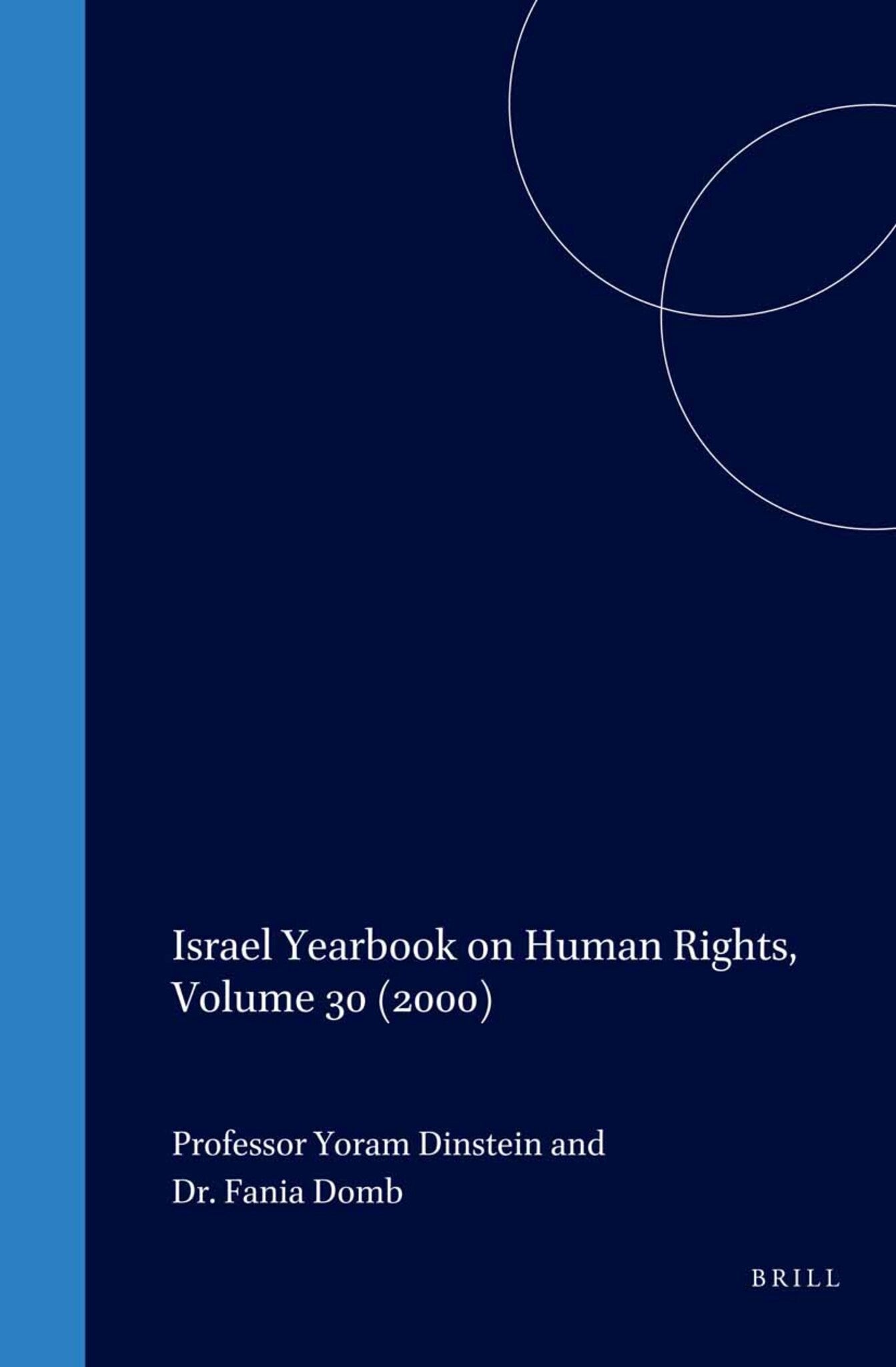 Israel Yearbook on Human Rights, Volume 30 (2000)