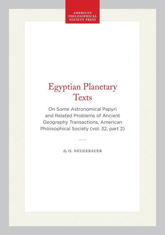 Egyptian Planetary Texts
