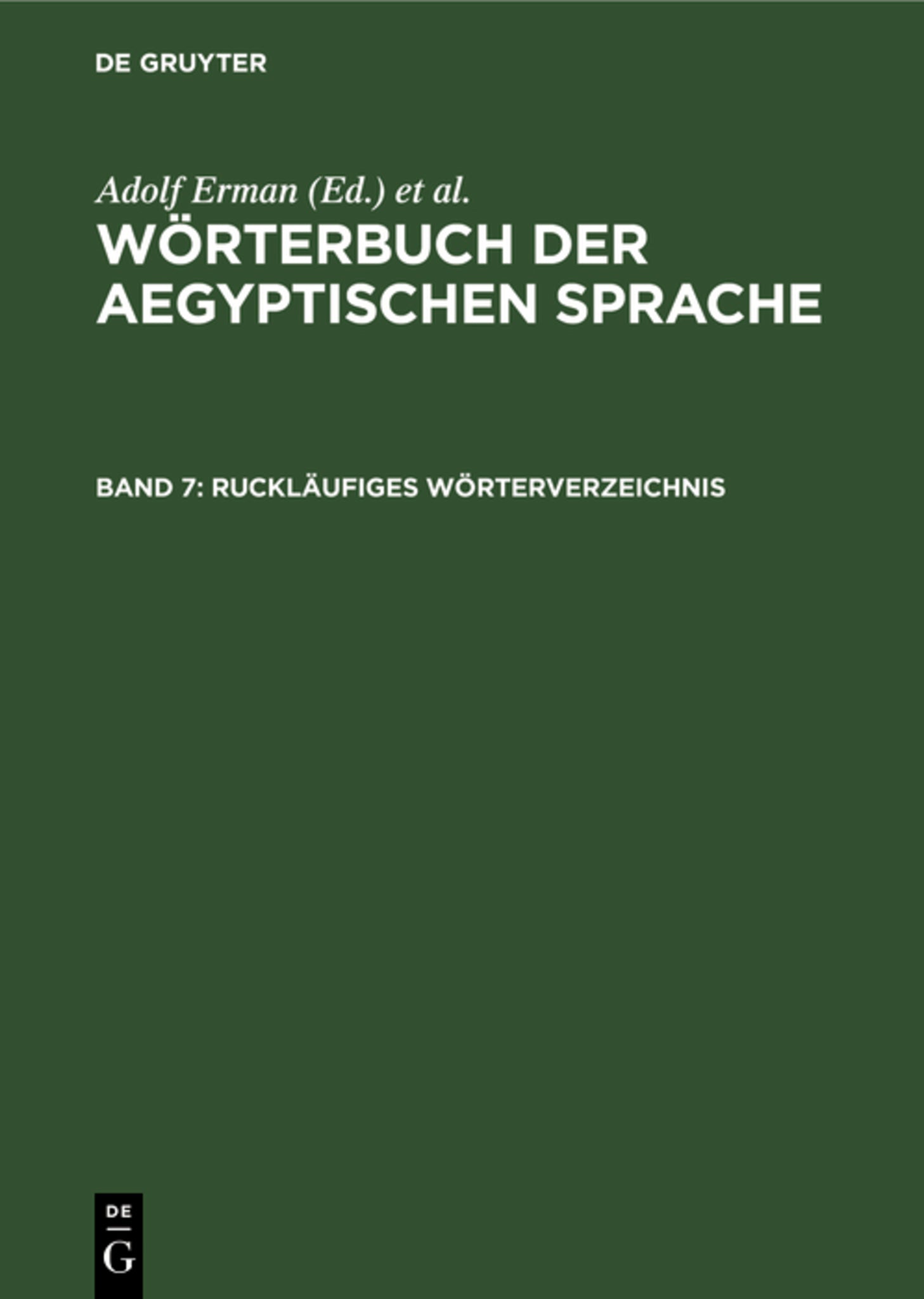 Ruckläufiges Wörterverzeichnis