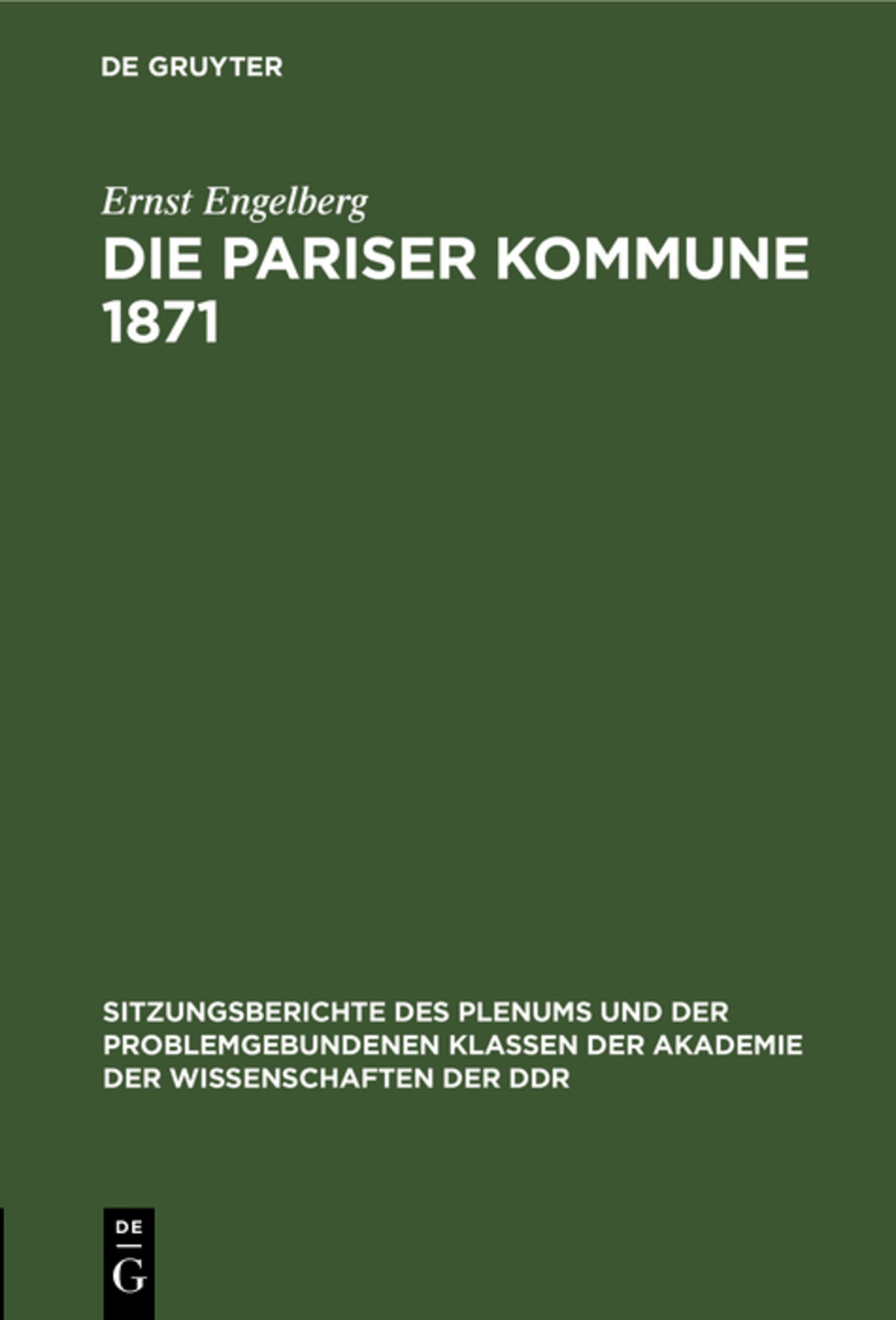 Die Pariser Kommune 1871