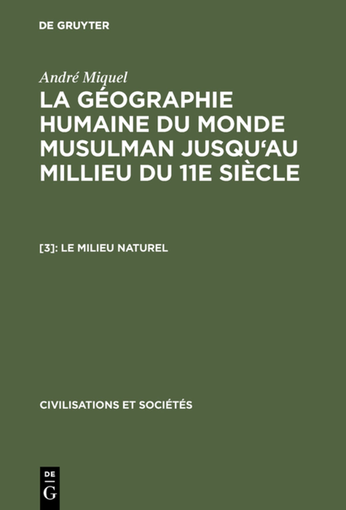 Le milieu naturel