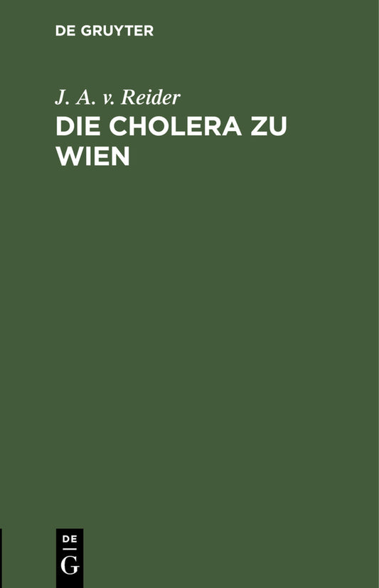 Die Cholera zu Wien