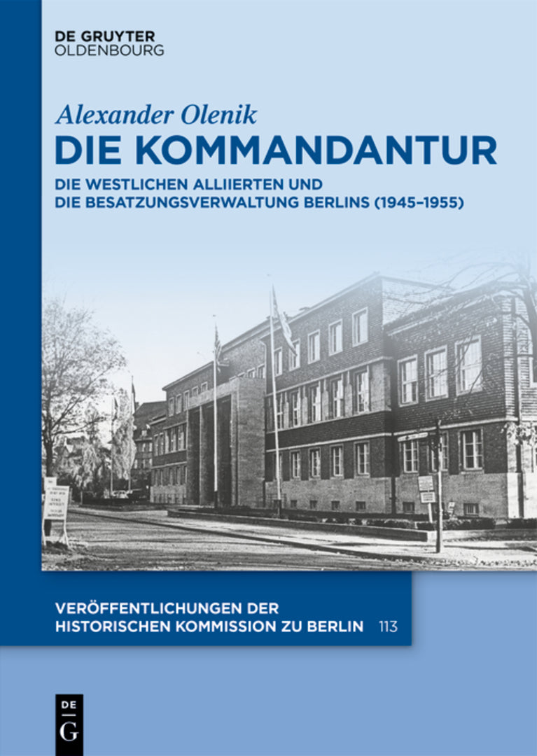 Cover image for Die Kommandantur ISBN 9783111630502