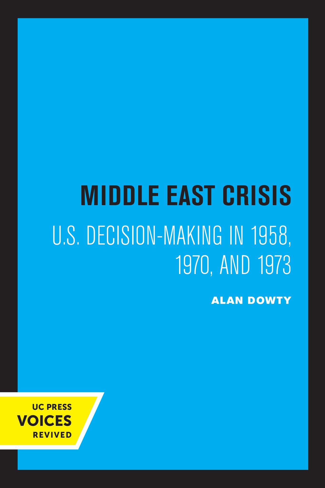 Cover image for Middle East Crisis ISBN 9780520335462