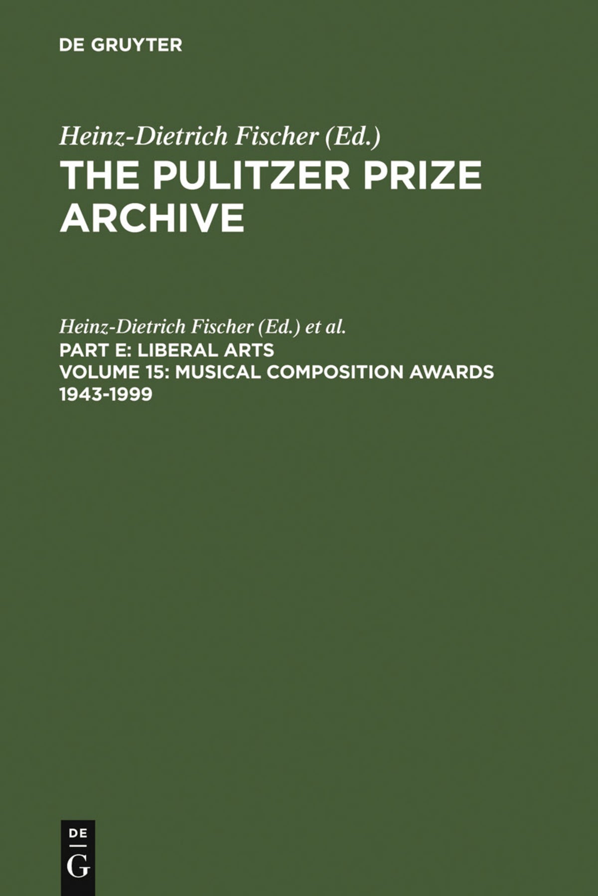 Cover image for Musical Composition Awards 1943-1999 ISBN 9783598301858