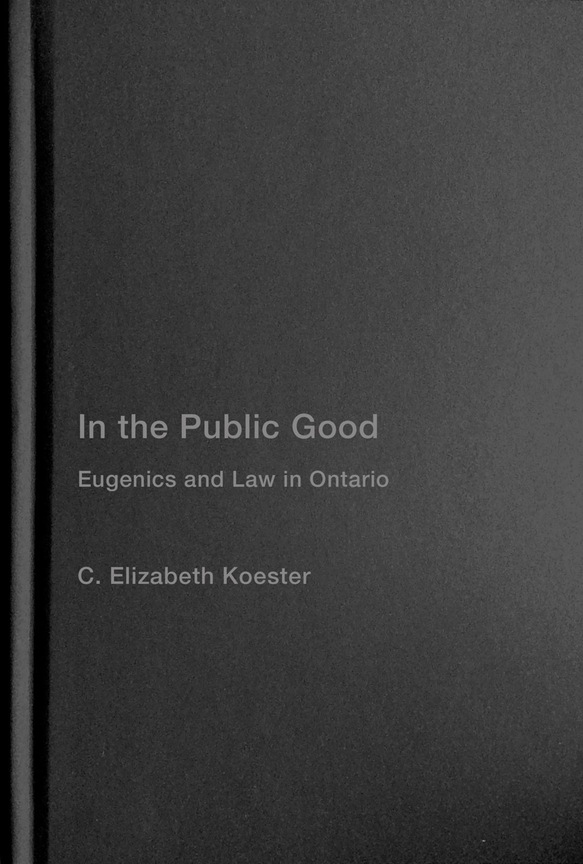 In the Public Good