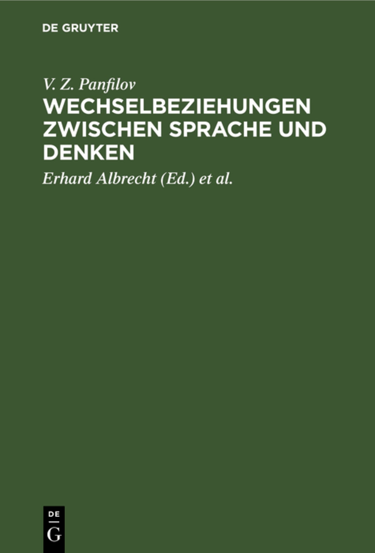 Wechselbeziehungen zwischen Sprache und Denken