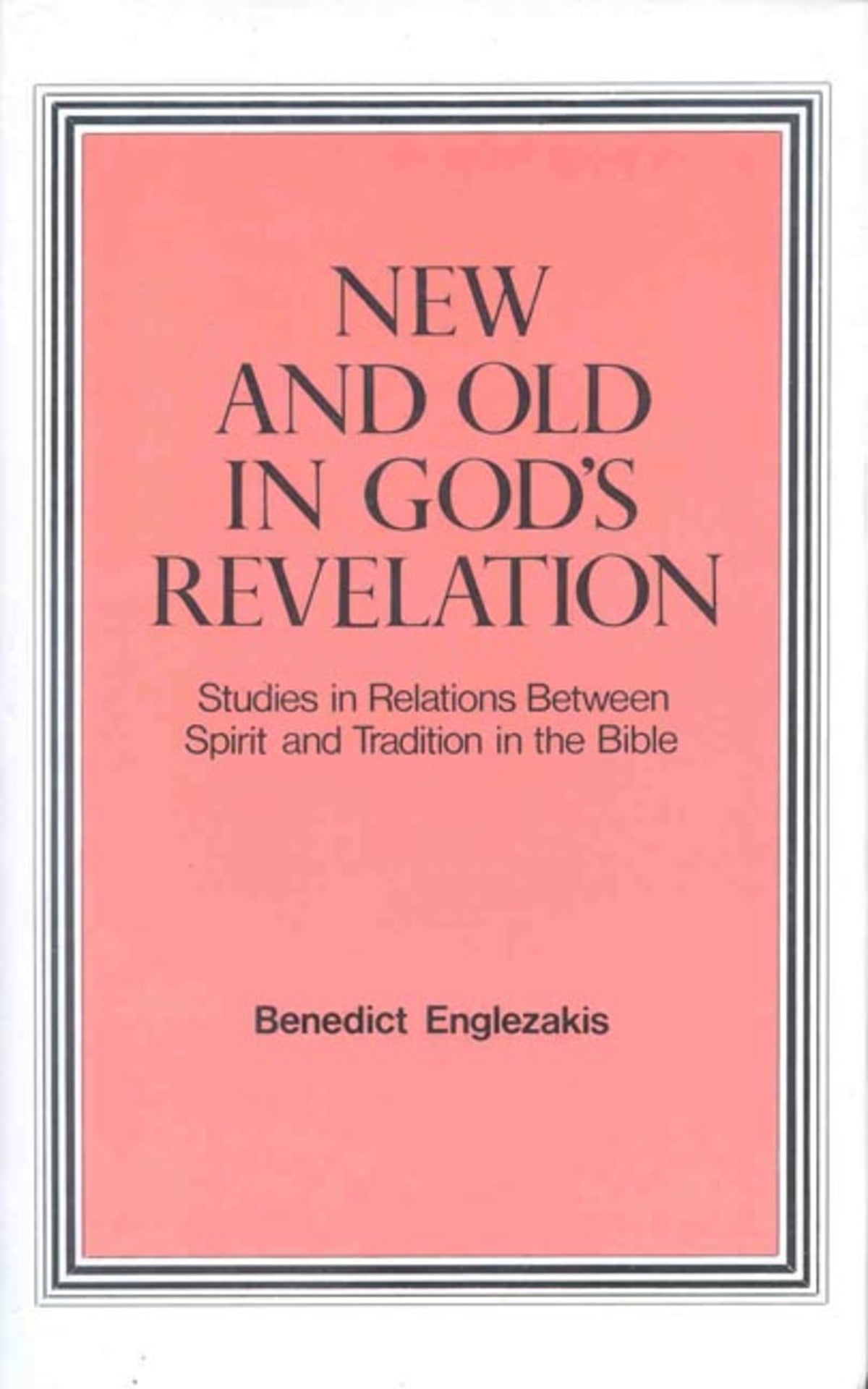 Cover image for New and Old in God's Revelation ISBN 9780227171950