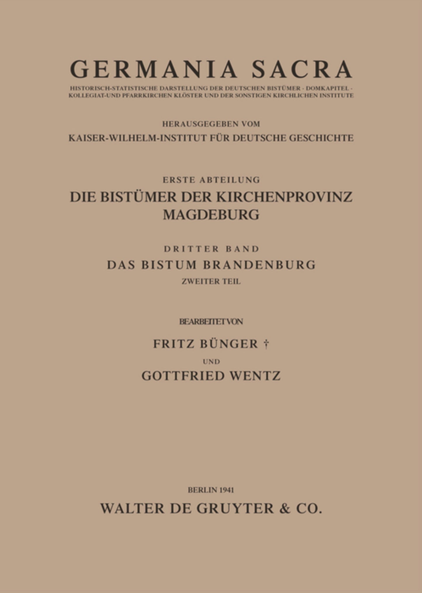 Das Bistum Brandenburg. Teil 2