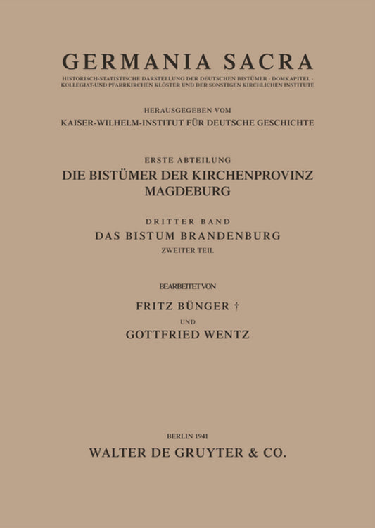 Das Bistum Brandenburg. Teil 2