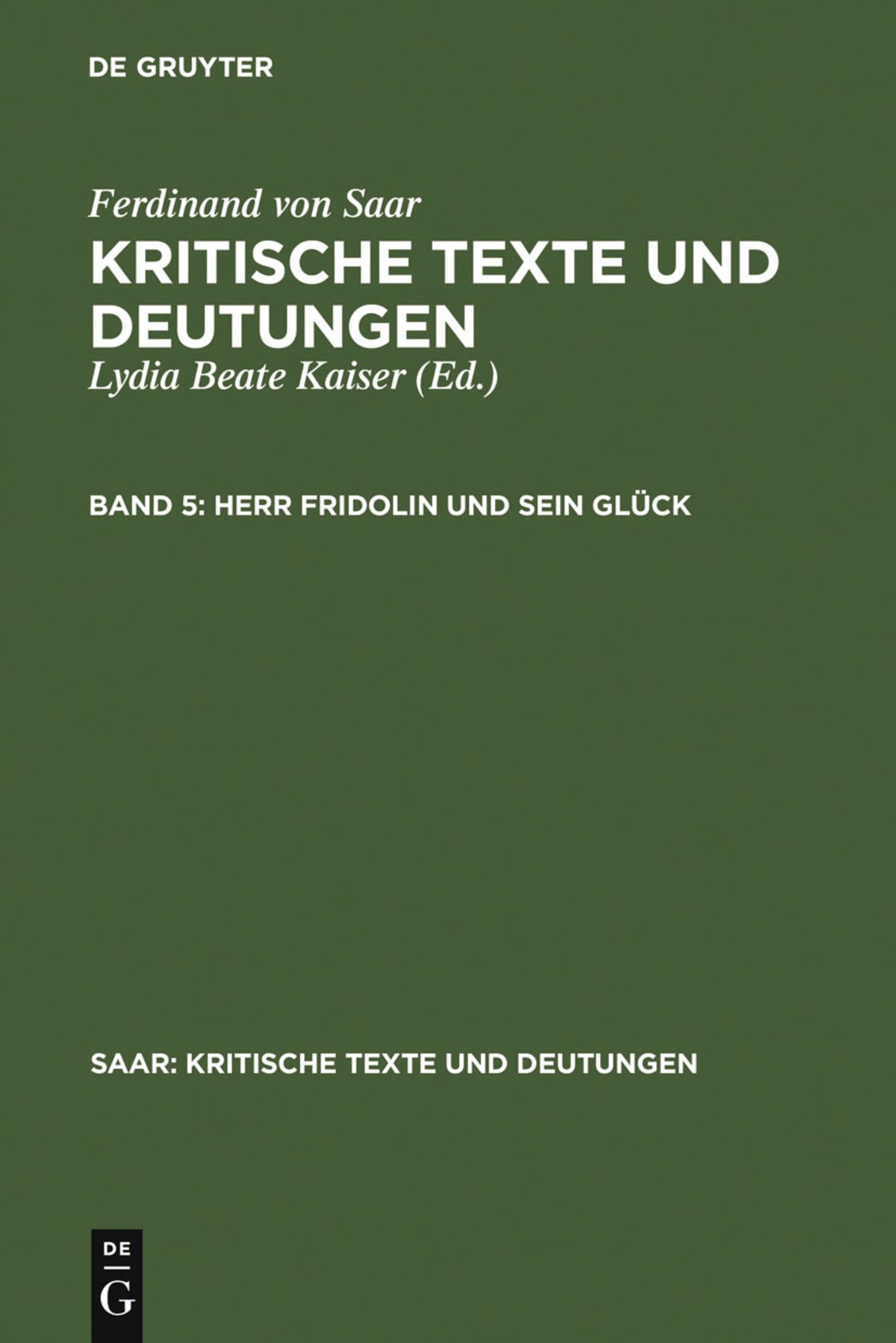 Cover image for Herr Fridolin und sein Glück ISBN 9783484106895