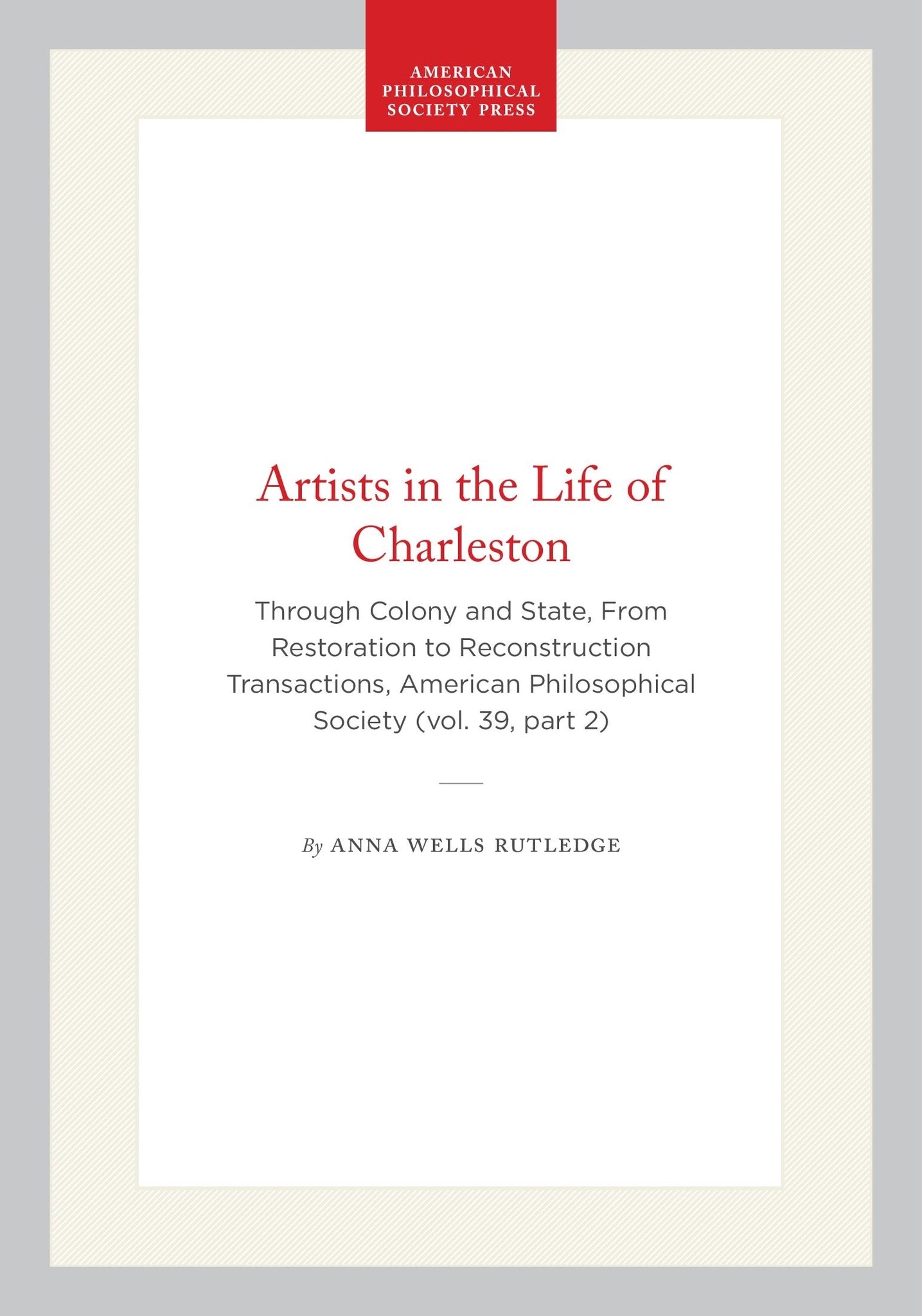 Artists in the Life of Charleston