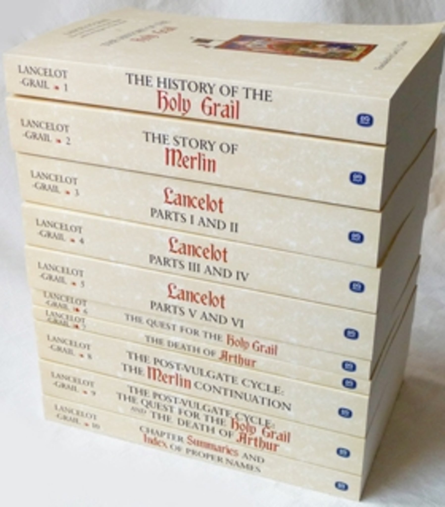 Cover image for Lancelot-Grail [10 Volume Set] ISBN 9780859917704